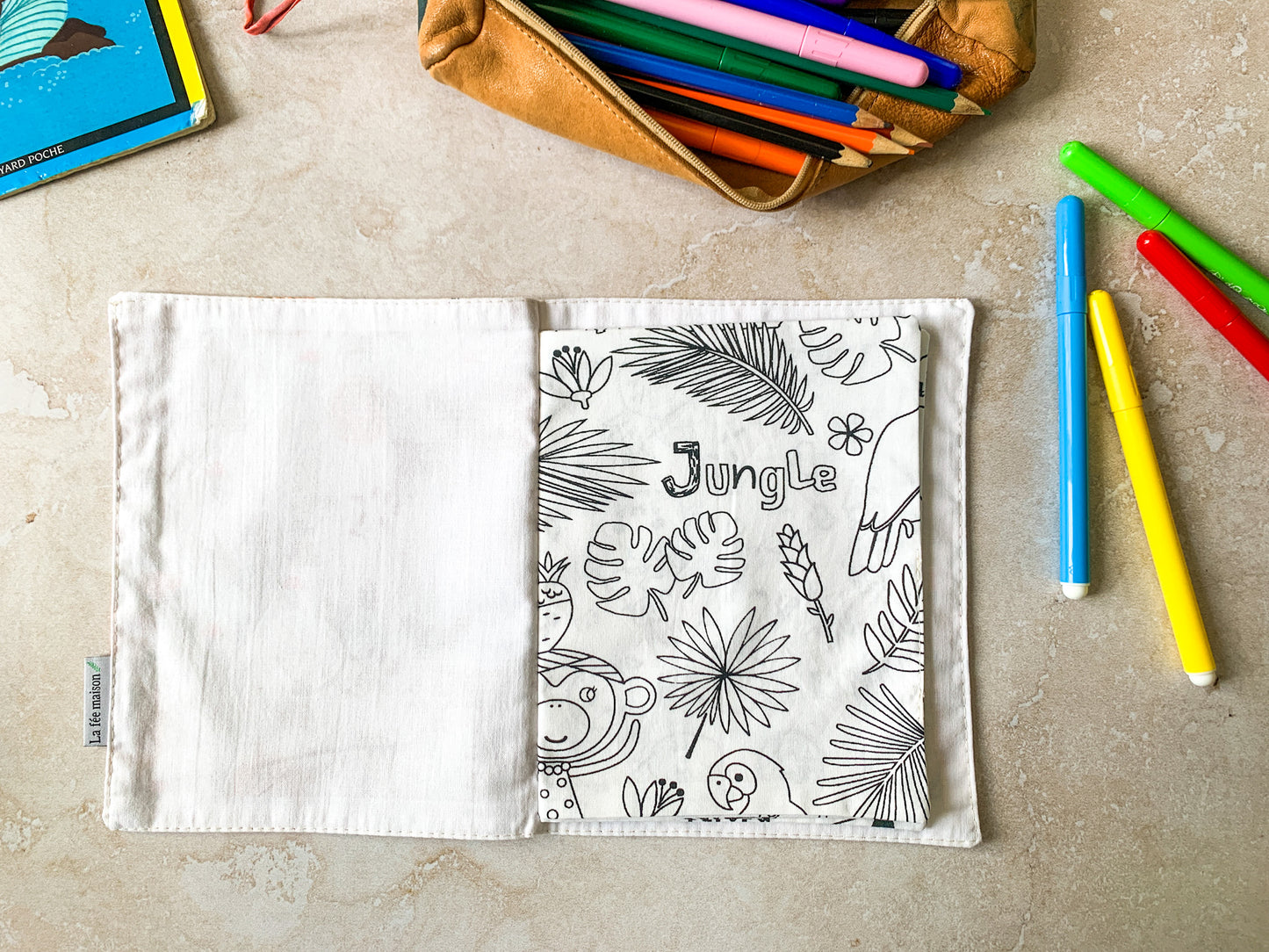 Washable coloring book