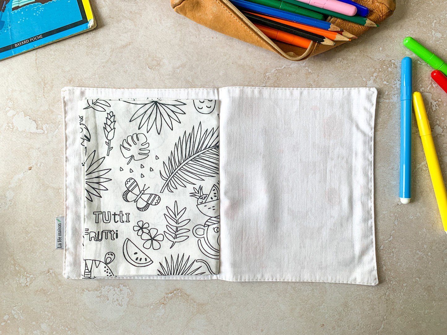 Washable coloring book