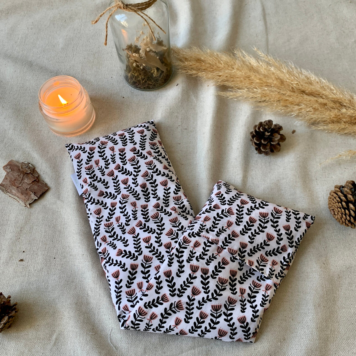 Bouillotte En Graines De Lin 100% Coton – Neuf, Douce Et Naturelle