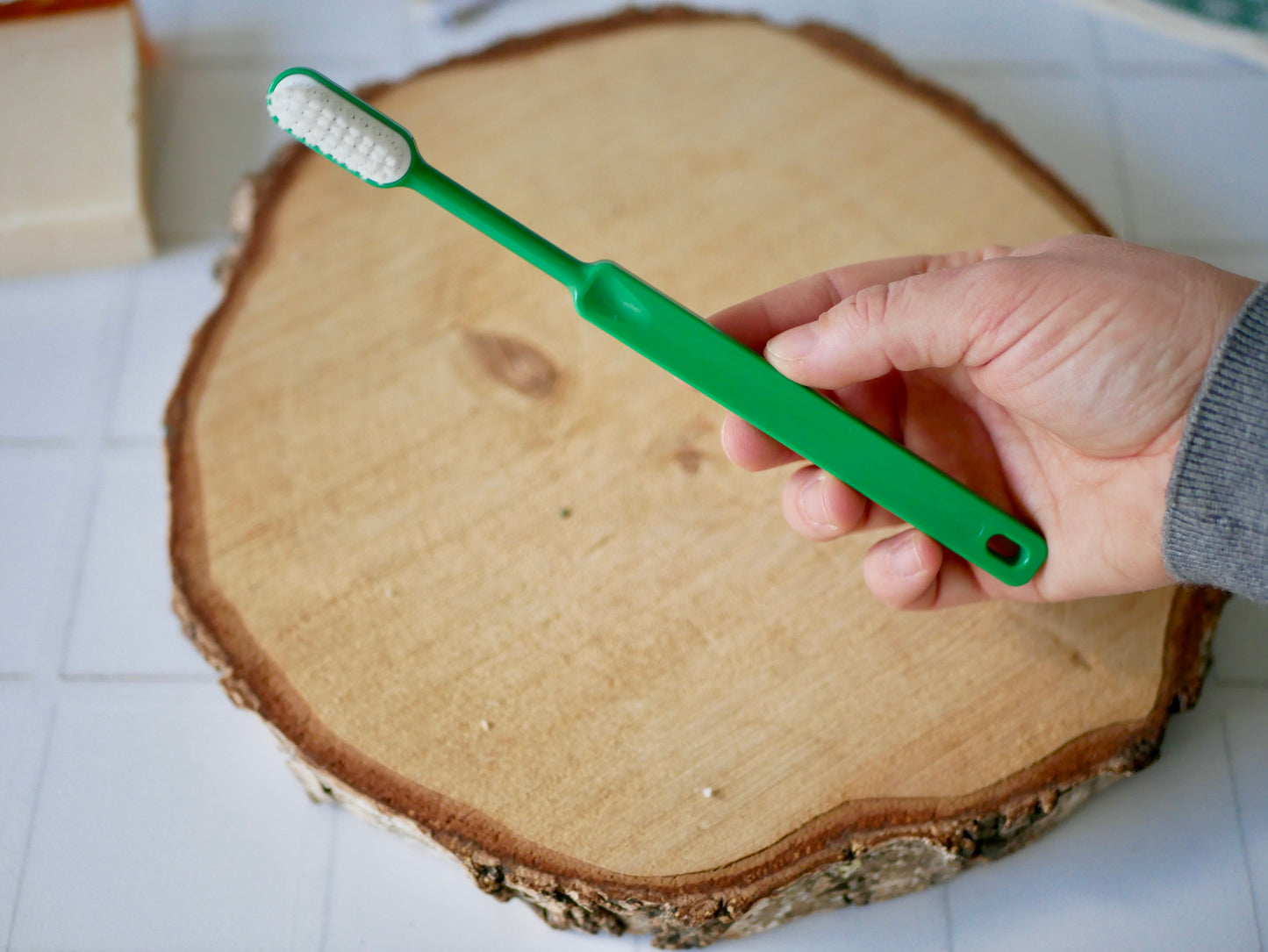Brosse à dents rechargeable en bioplastique